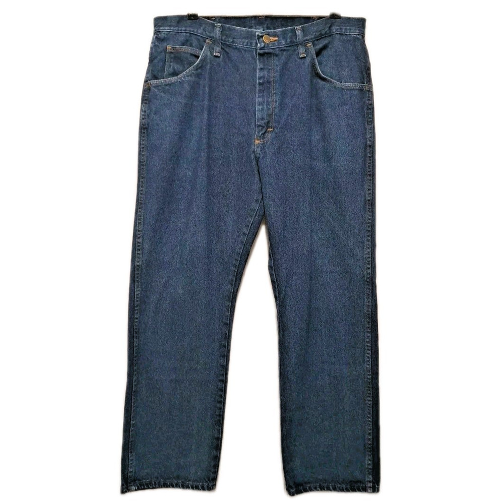 Wrangler Legendary Gold Straight Leg Jeans Mens 36 x 29 Dark 100% Cotton Denim